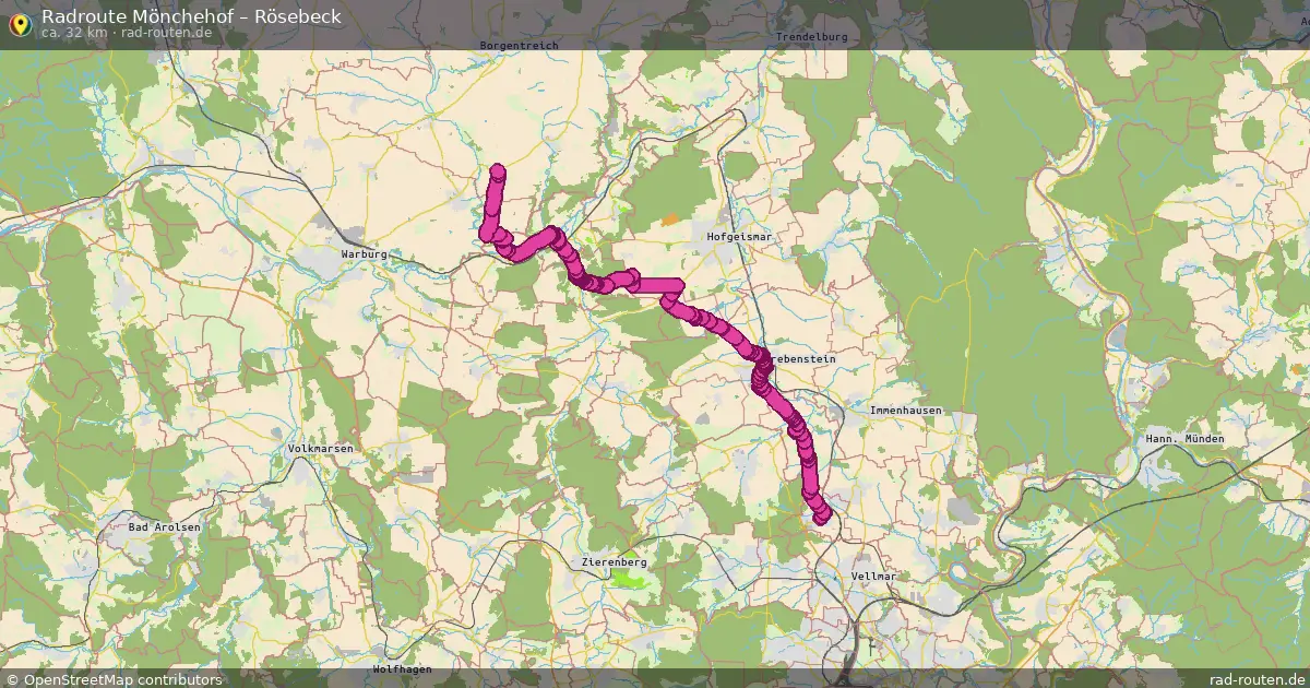 Radtour Mönchehof – Rösebeck