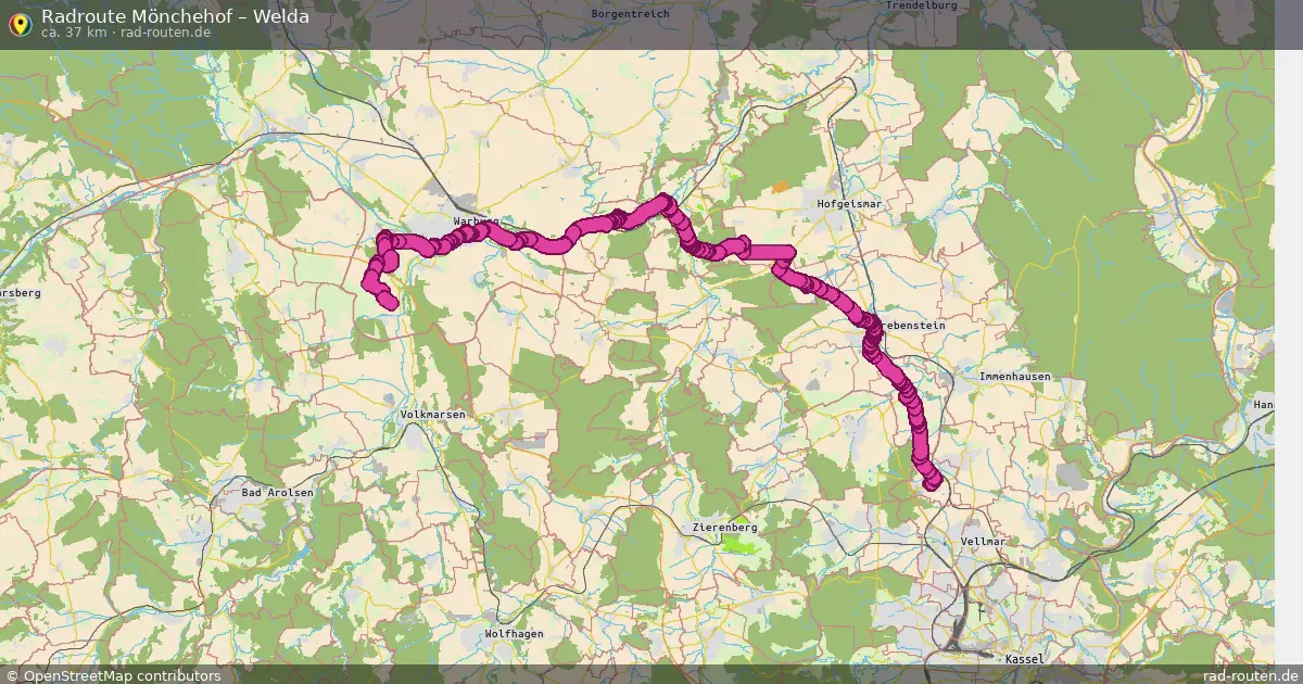 Radtour Mönchehof – Welda