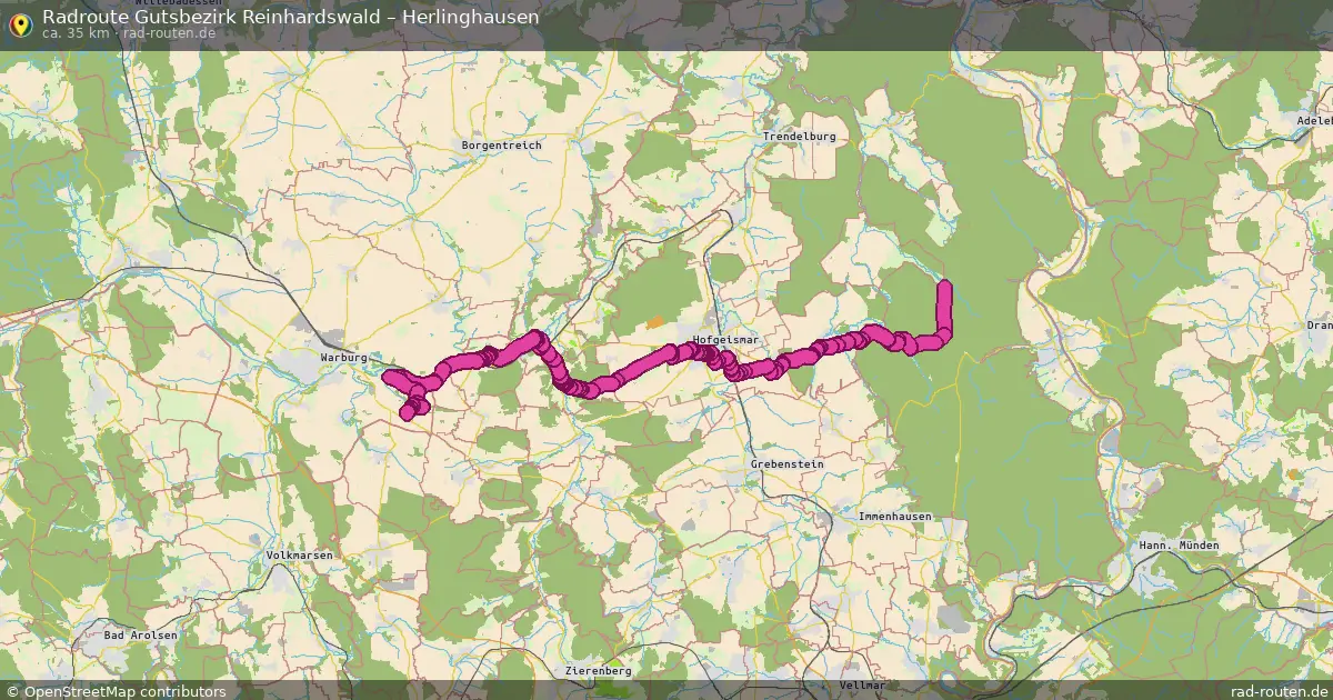 Radtour Gutsbezirk Reinhardswald – Herlinghausen