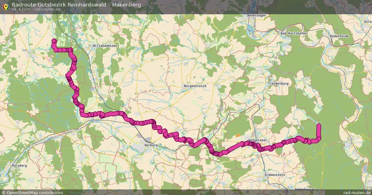 Radtour Gutsbezirk Reinhardswald – Hakenberg