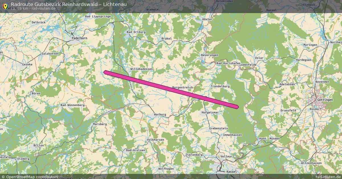 Radtour Gutsbezirk Reinhardswald – Lichtenau