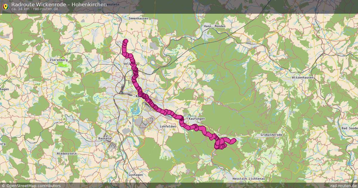 Fahrradroute Wickenrode – Hohenkirchen