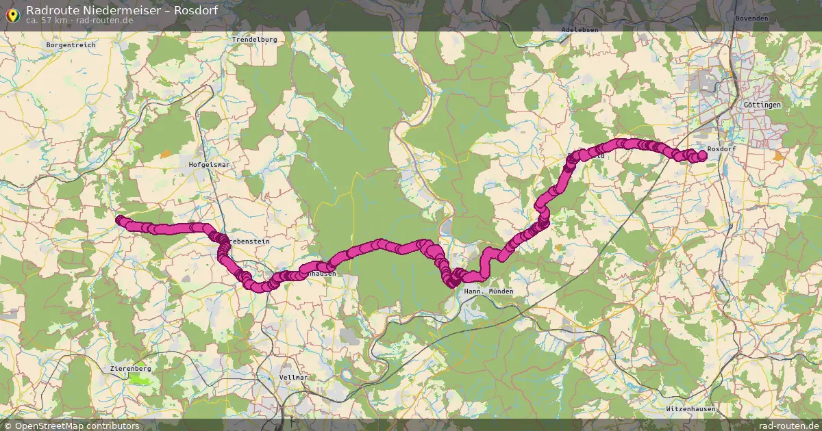Radtour Niedermeiser – Rosdorf