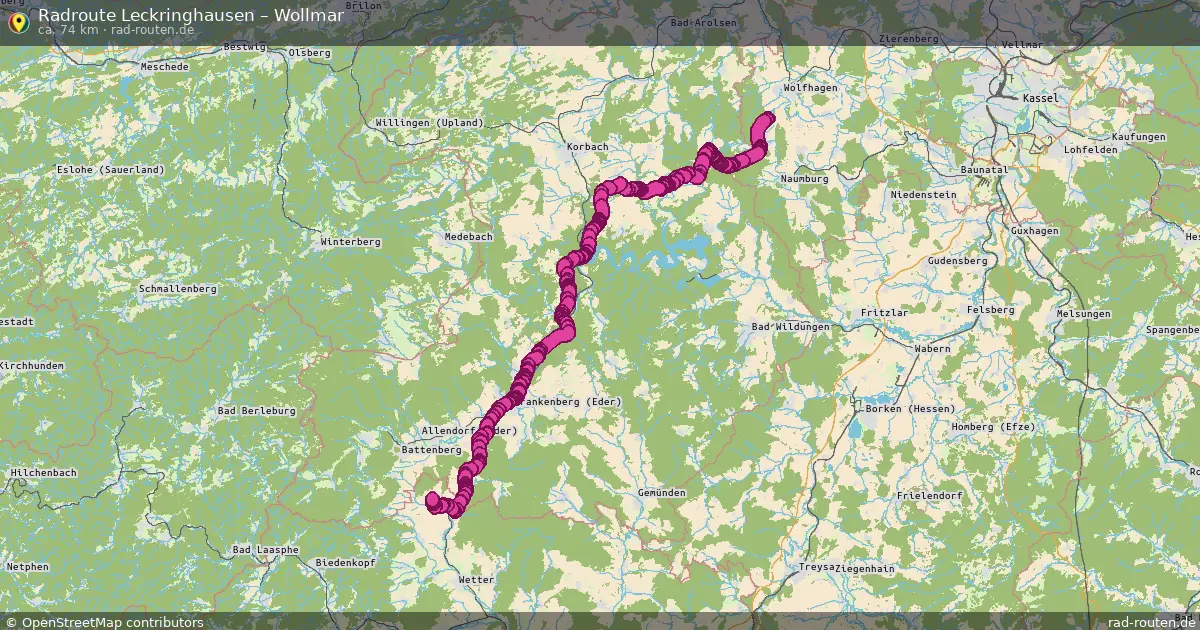 Radtour Leckringhausen – Wollmar