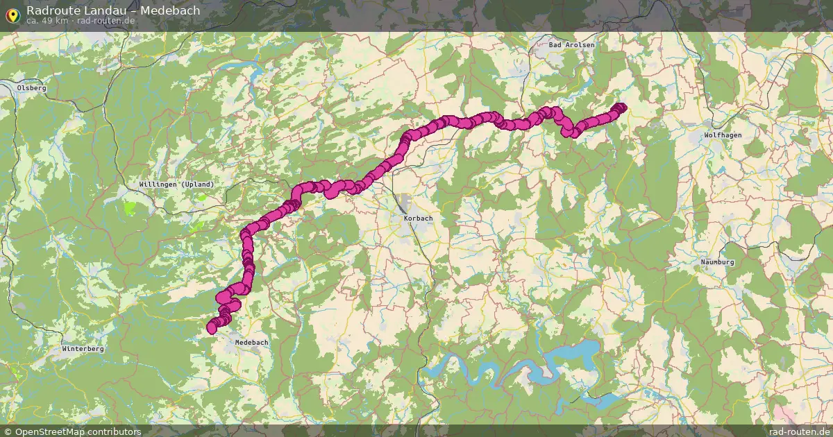 Radtour Landau – Medebach
