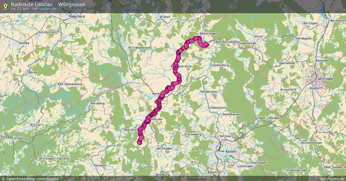 Radtour Landau – Würgassen