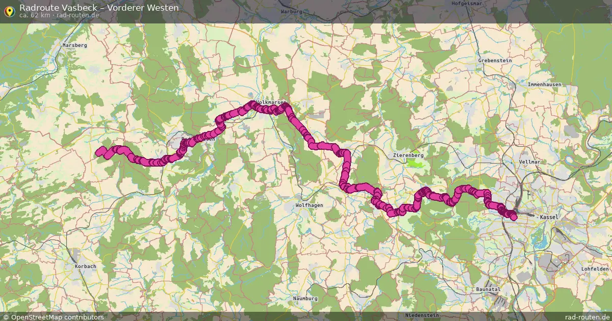 Fahrradroute Vasbeck – Vorderer Westen