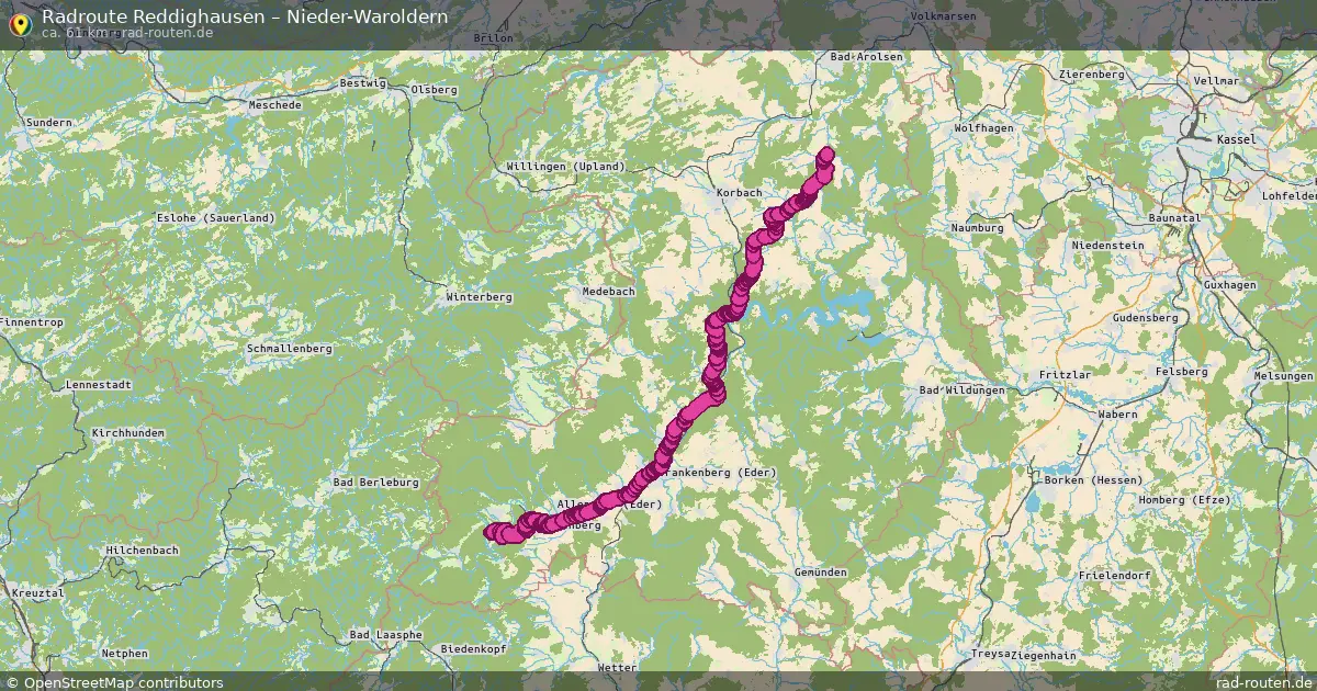 Radtour Reddighausen – Nieder-Waroldern