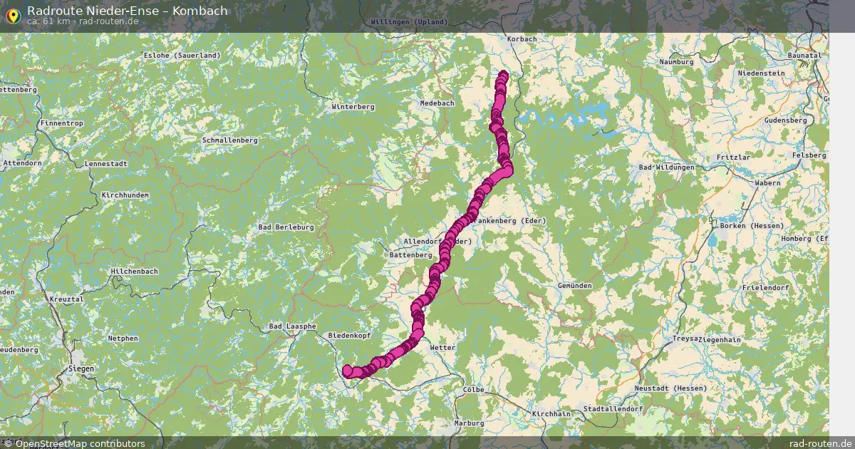 Radtour Nieder-Ense – Kombach