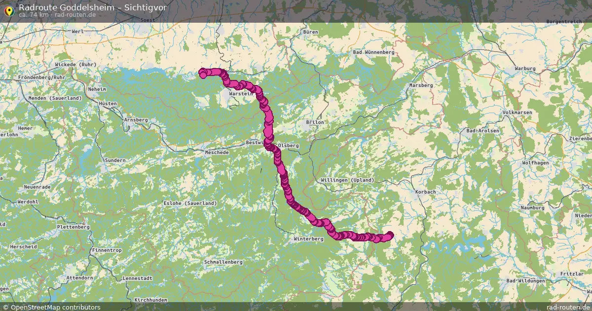Radtour Goddelsheim – Sichtigvor
