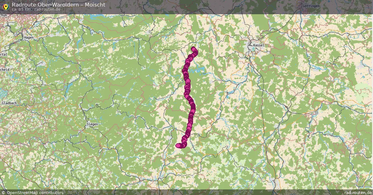 Radtour Ober-Waroldern – Moischt