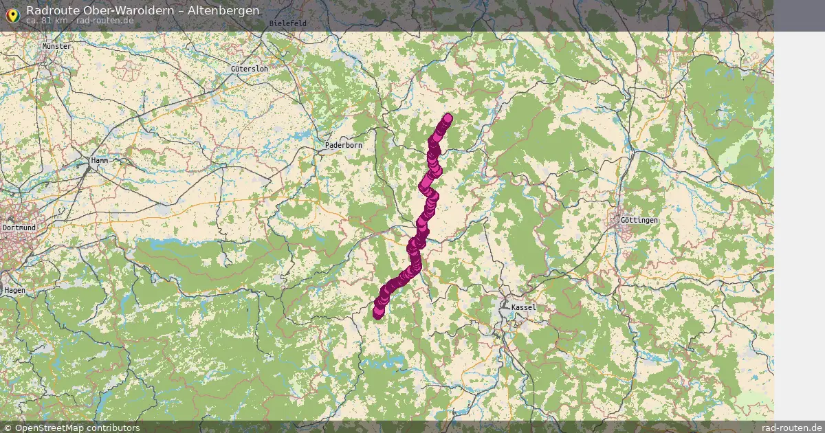 Radtour Ober-Waroldern – Altenbergen