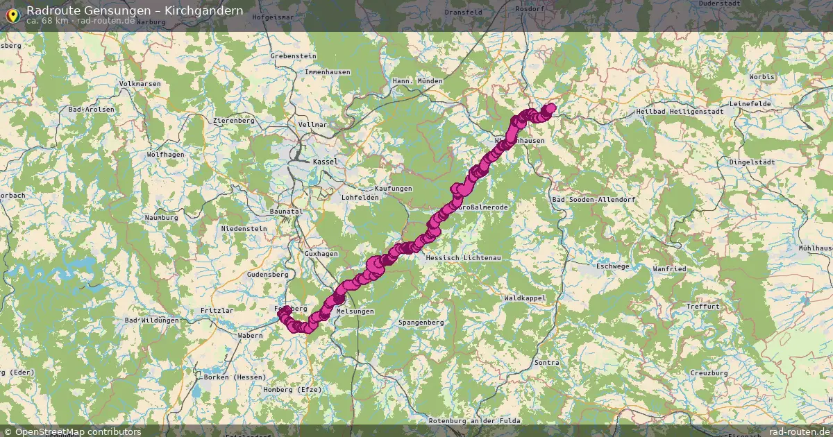 Radtour Gensungen – Kirchgandern