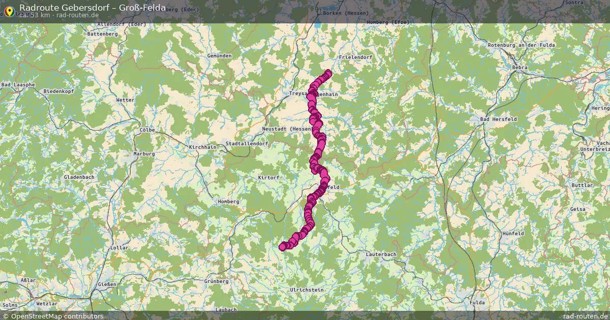 Radtour Gebersdorf – Groß-Felda