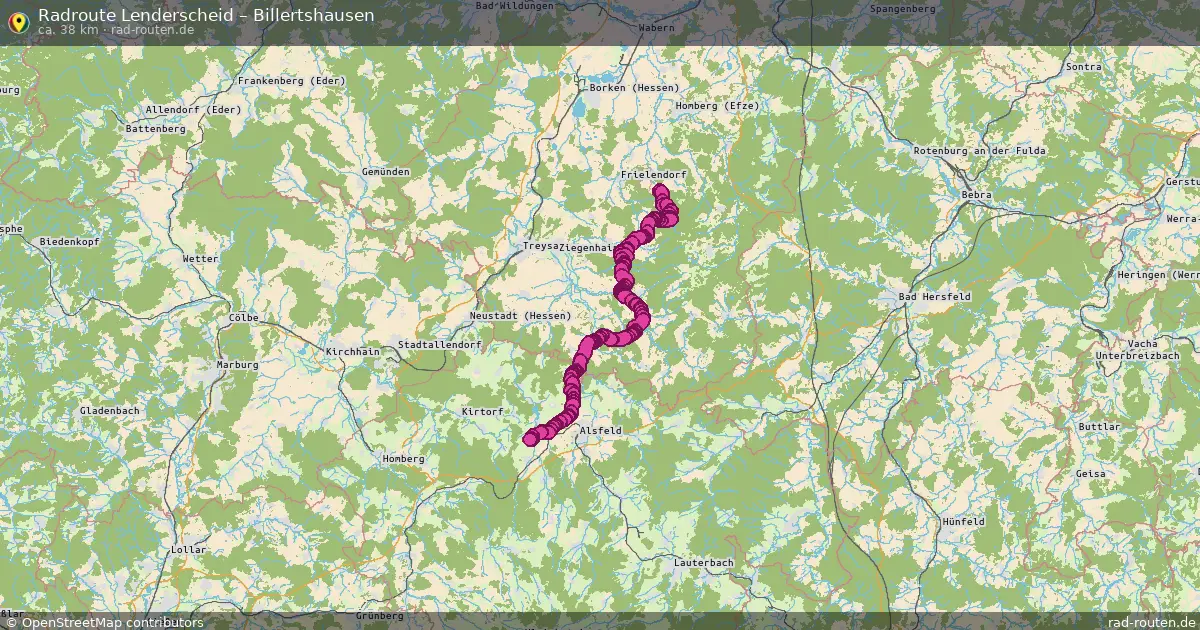 Radtour Lenderscheid – Billertshausen