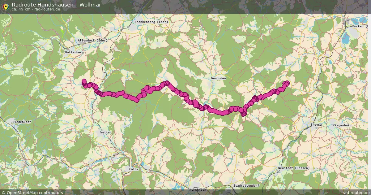 Radtour Hundshausen – Wollmar