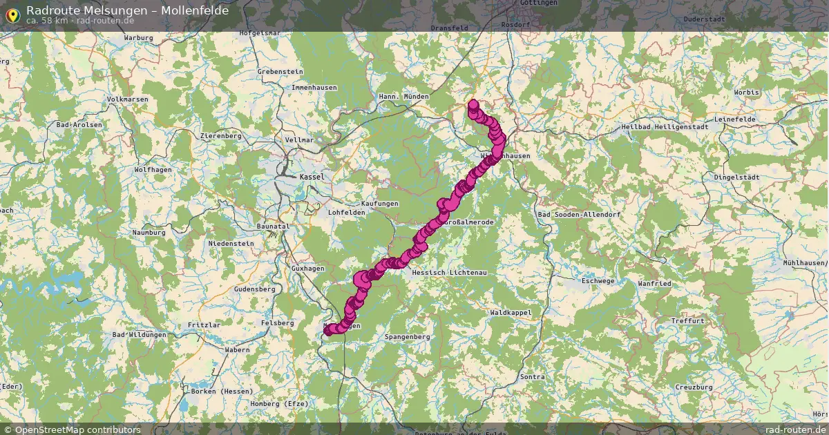 Radtour Melsungen – Mollenfelde