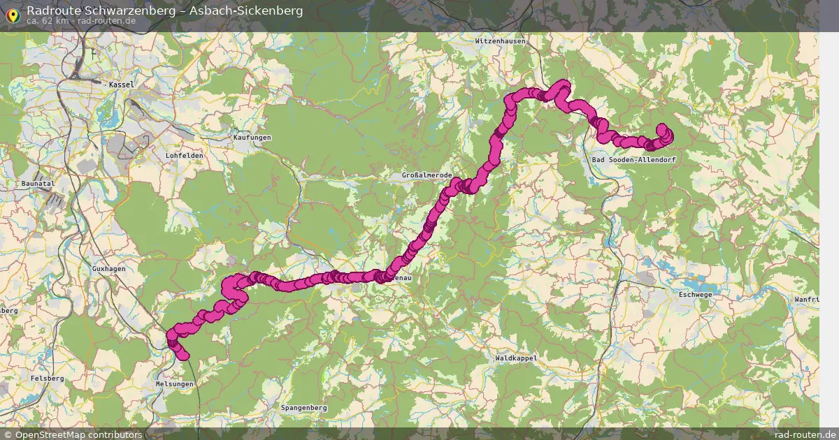 Radtour Schwarzenberg – Asbach-Sickenberg