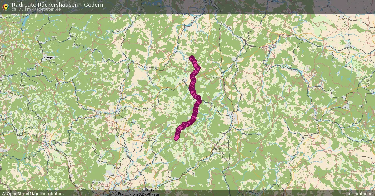 Radtour Rückershausen – Gedern