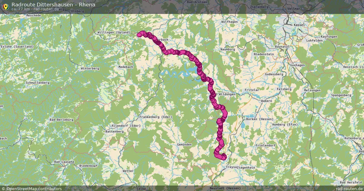 Radtour Dittershausen – Rhena