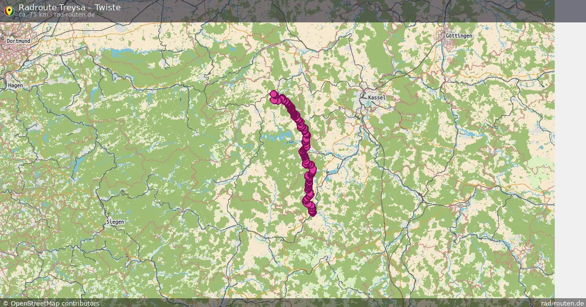 Fahrradroute Treysa – Twiste
