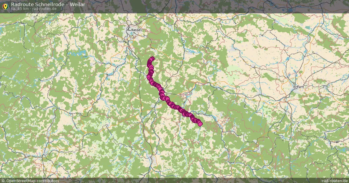 Radtour Schnellrode – Weilar