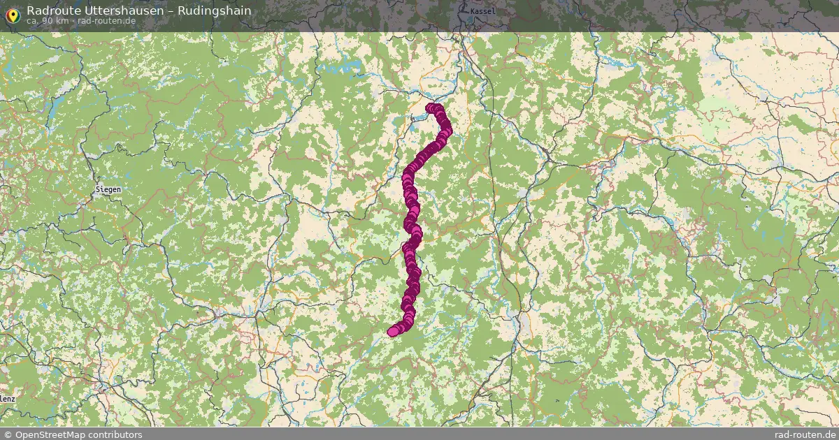 Radtour Uttershausen – Rudingshain