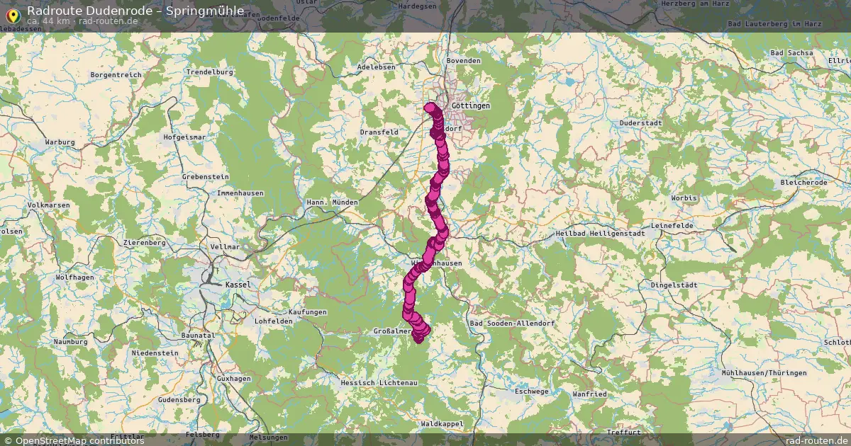 Radtour Dudenrode – Springmühle