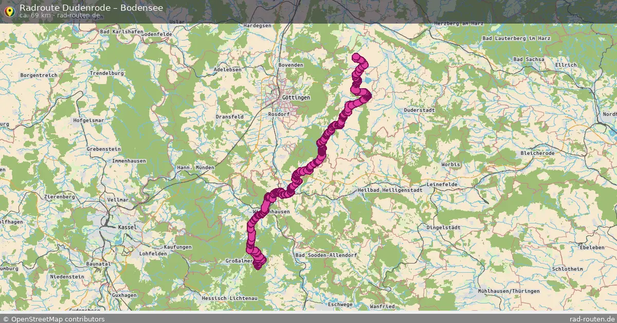 Radtour Dudenrode – Bodensee