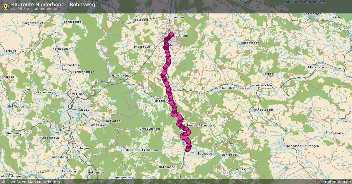 Radtour Niederhone – Rohnsweg