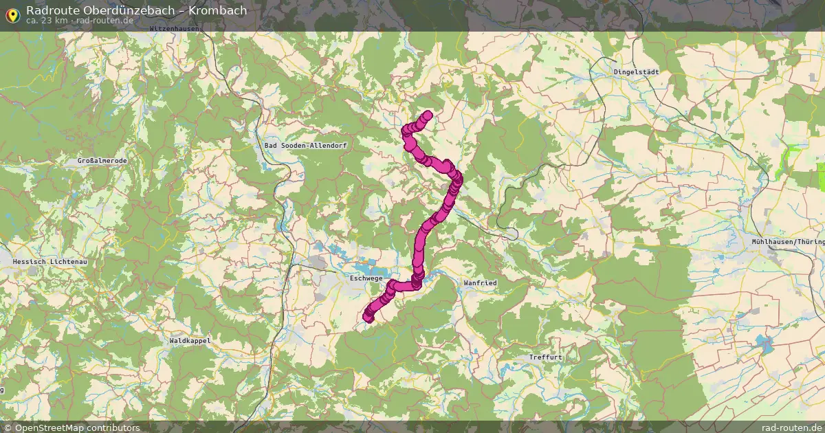 Radtour Oberdünzebach – Krombach