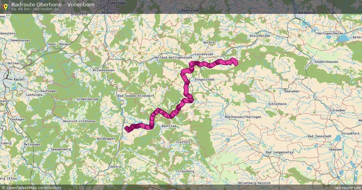 Radtour Oberhone – Vollenborn