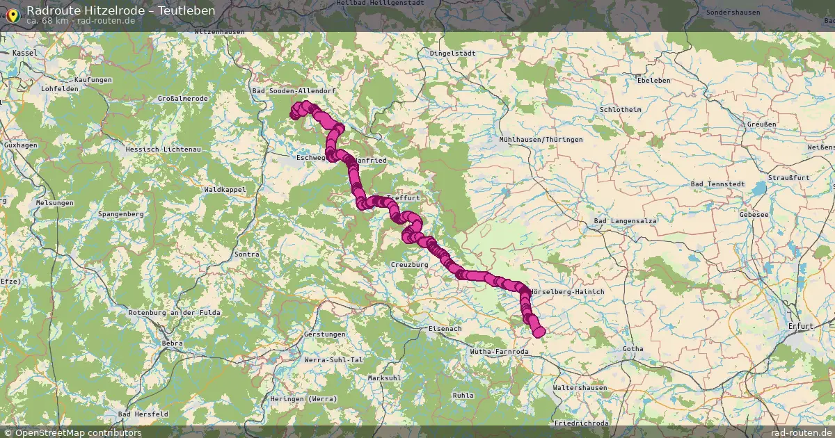 Radtour Hitzelrode – Teutleben