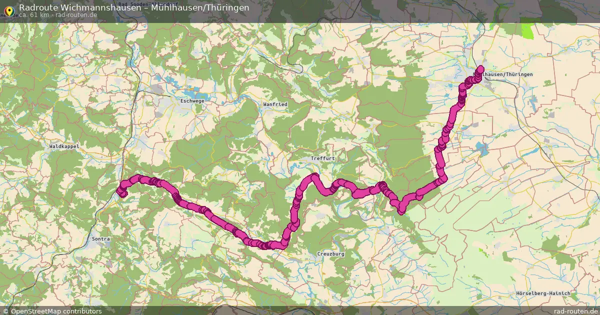 Radtour Wichmannshausen – Mühlhausen Thüringen