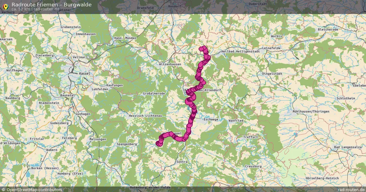 Radtour Friemen – Burgwalde