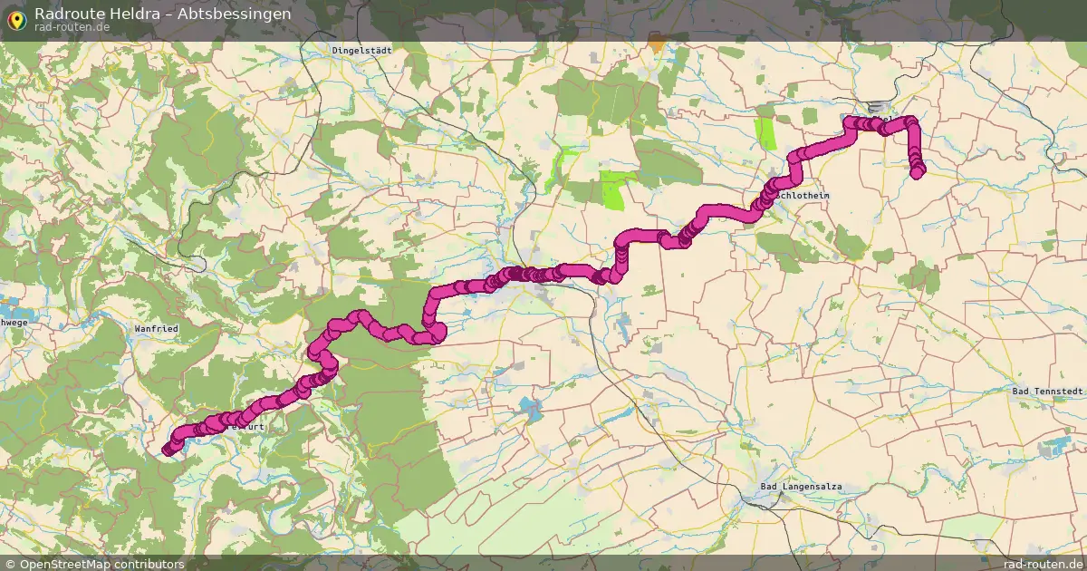 Radtour Heldra – Abtsbessingen