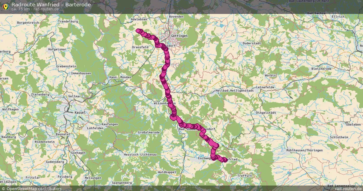 Fahrradroute Wanfried – Barterode