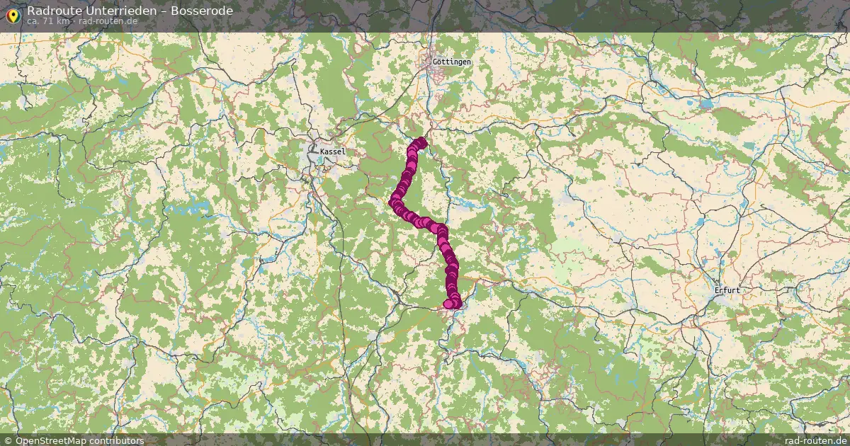 Radtour Unterrieden – Bosserode