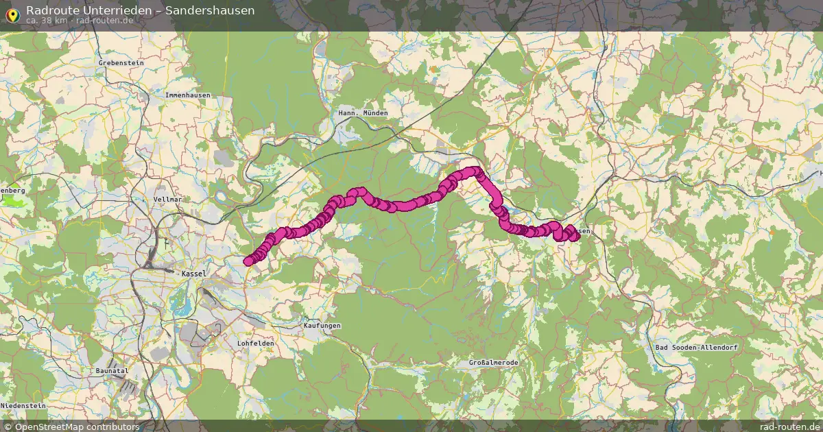 Radtour Unterrieden – Sandershausen