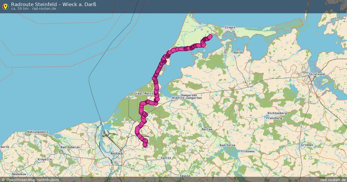 Radtour Steinfeld – Wieck A. Darß