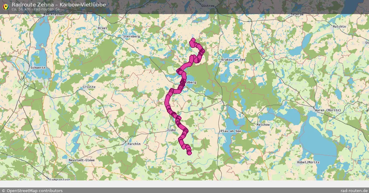 Radtour Zehna – Karbow-Vietlübbe