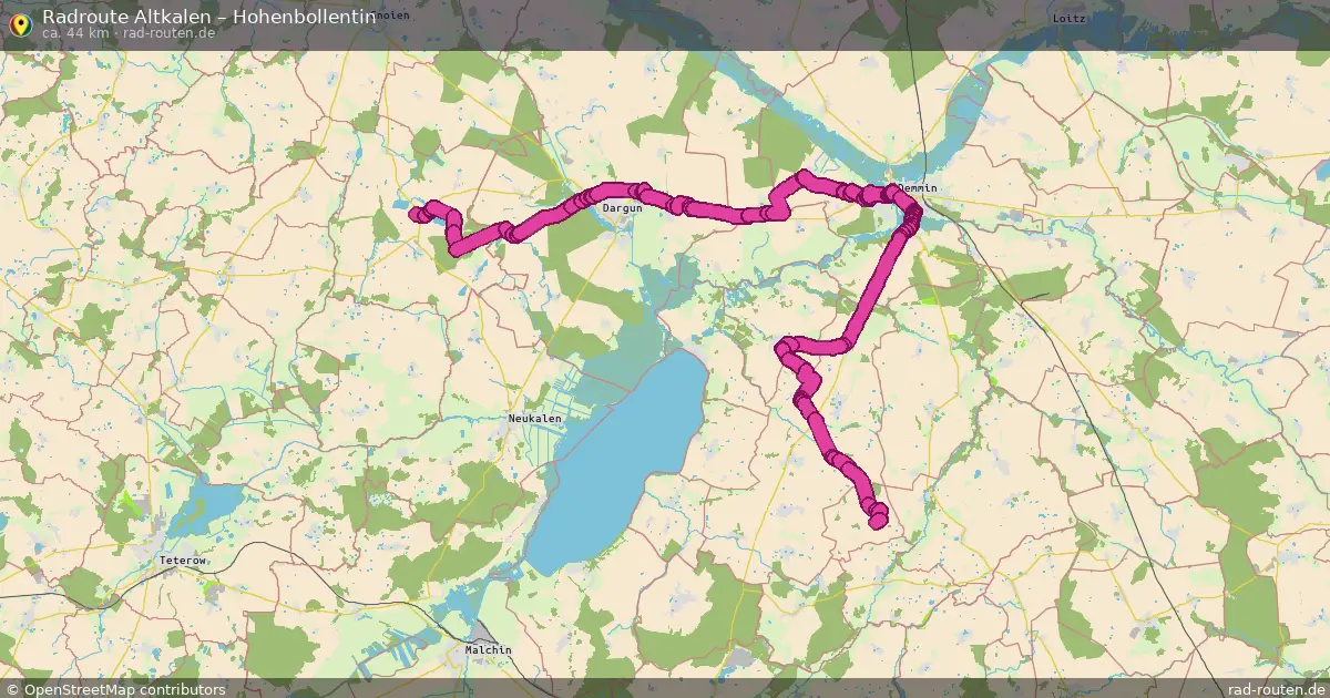 Radtour Altkalen – Hohenbollentin