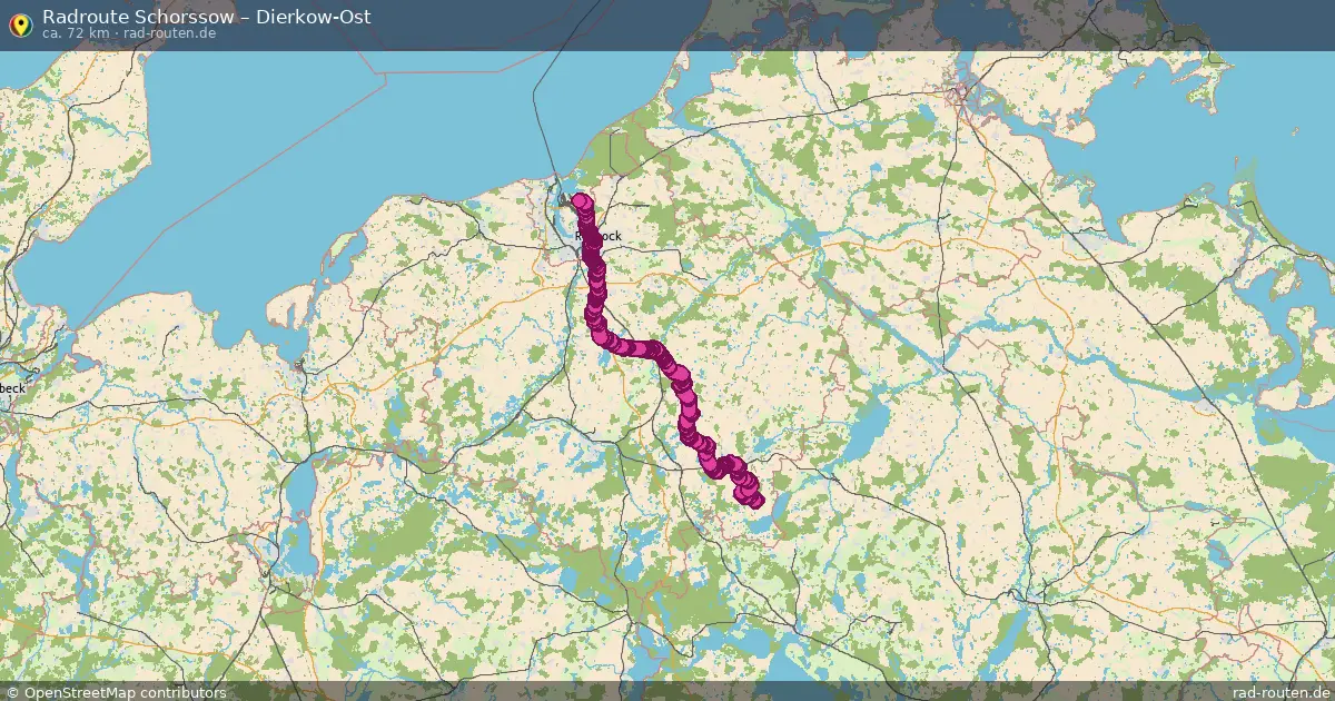 Radtour Schorssow – Dierkow-Ost