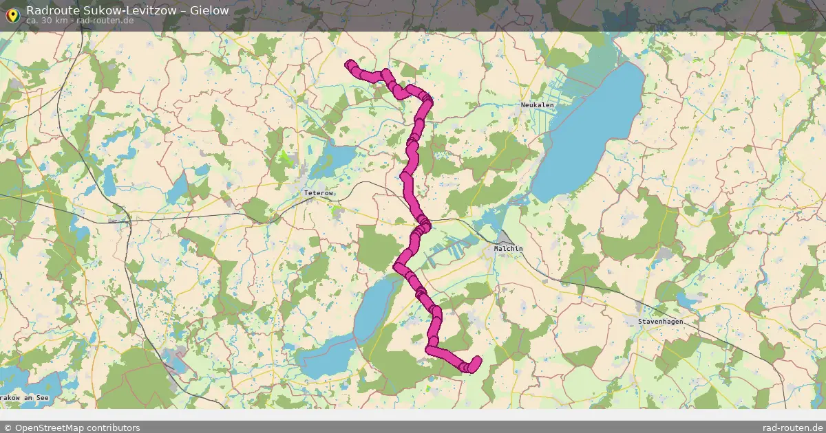 Radtour Sukow-Levitzow – Gielow