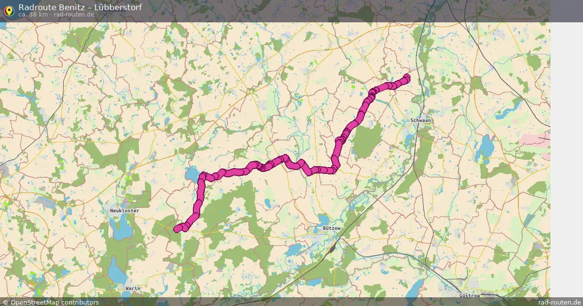Radtour Benitz – Lübberstorf
