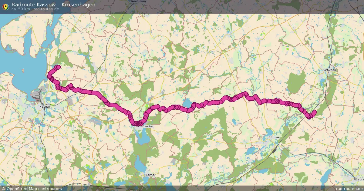 Radtour Kassow – Krusenhagen