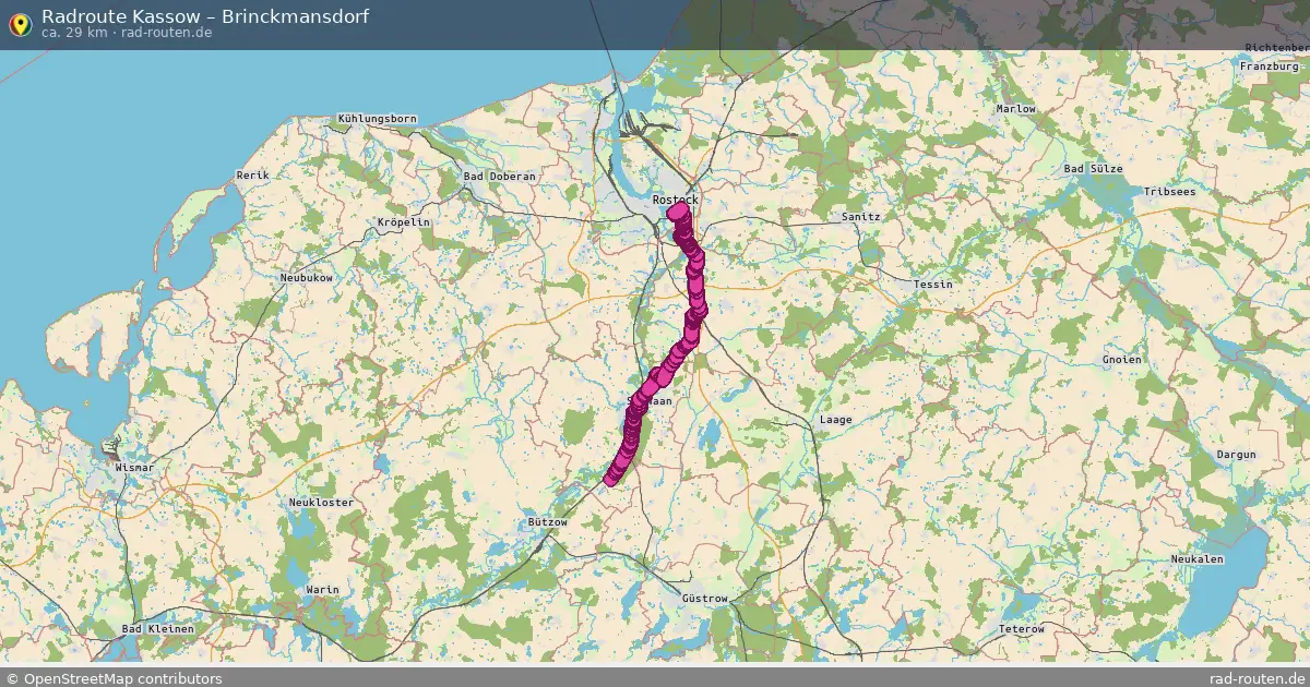 Radtour Kassow – Brinckmansdorf