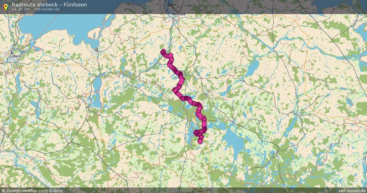 Radtour Vorbeck – Fünfseen