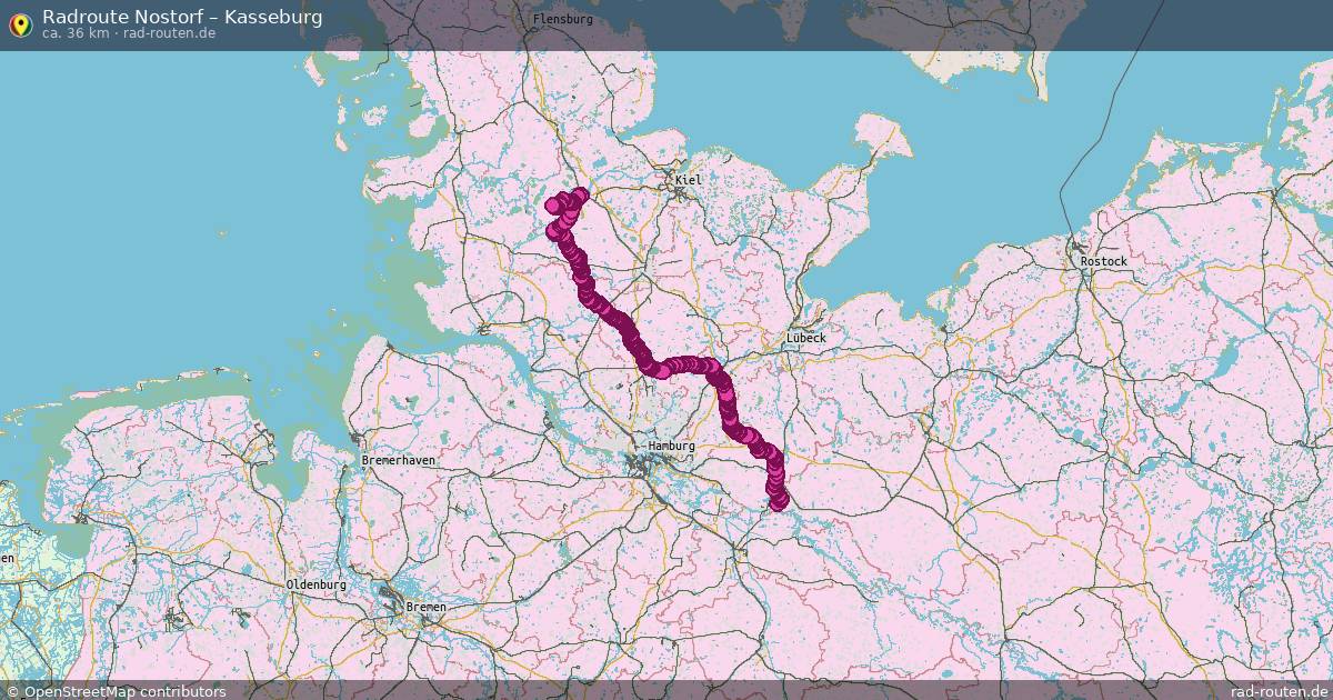 Fahrradroute Nostorf – Kasseburg