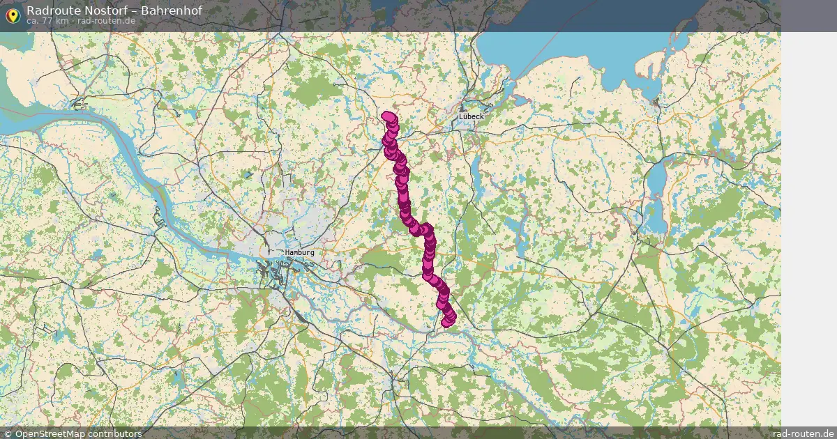 Fahrradroute Nostorf – Bahrenhof